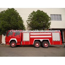 Caminhão de bombeiros, tanque de combate de incêndio espuma de tanque de água, Howo 6x4 caminhão fihting fogo, Howo caminhão de combate a incêndio, caminhão de combate a incêndio,